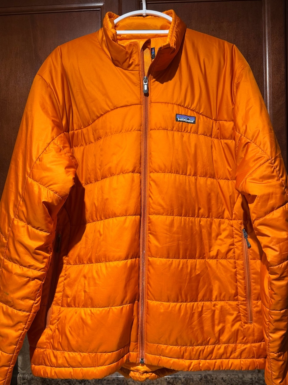 Men’s XL Patagonia Orange Quilted Lightweight Puffer Jacket